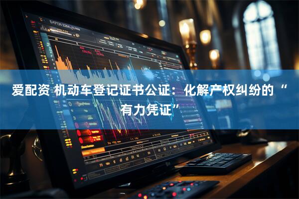爱配资 机动车登记证书公证：化解产权纠纷的 “有力凭证”